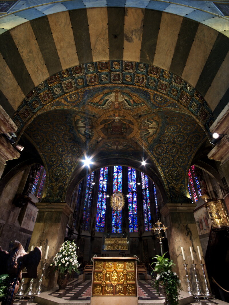 Aachener Dom – Innenansicht des Oktogons