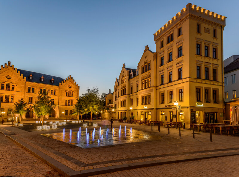 Abendtimmung am Lbertsplatz © Coburg Marketing  Rainer Brabec