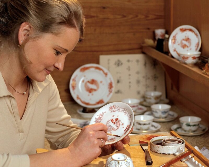 Prozellan in der Porzellan Manufaktur Meißen