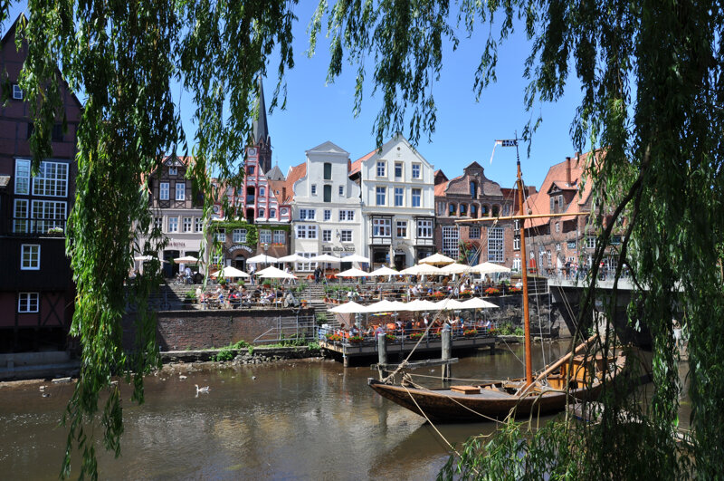 Fluss Ilmenau in Lüneburg