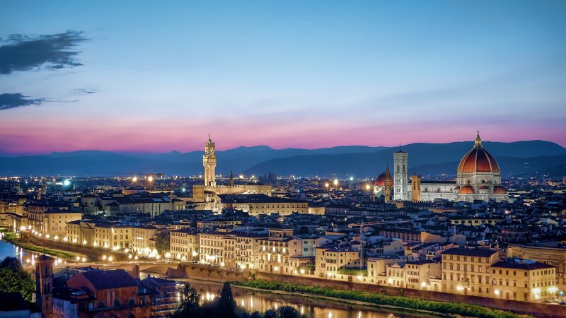 Panoramablick auf Florenz mit dem Dom © Mustangjoe | Pixabay