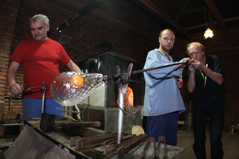 Glasbläserei-Vorführung