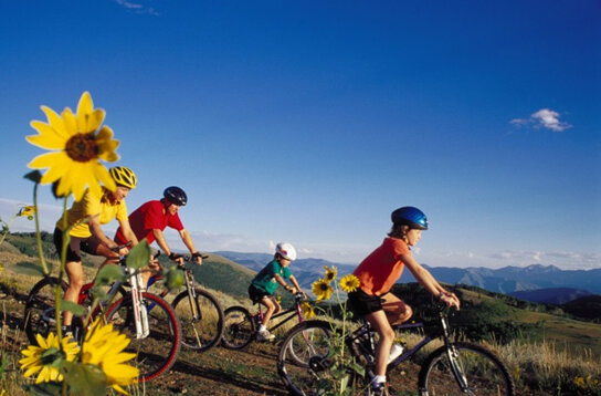 Familie Mountainbiking