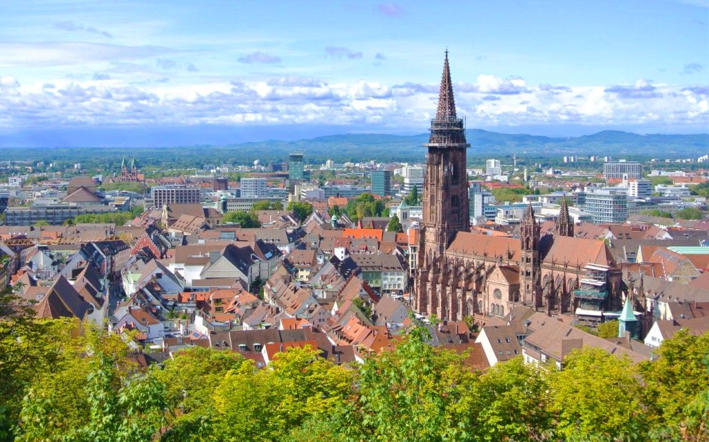 Blick auf Münster Freiburg