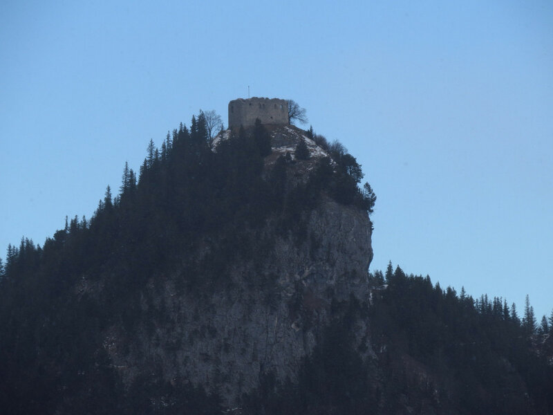 Burg Falkenstein von unten