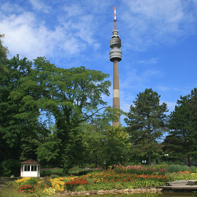 Westfalenpark Dortmund mit Florianturm – © DORTMUNDtourismus