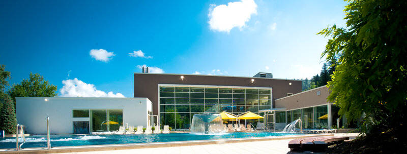 Außenbereich der Paracelsus Therme