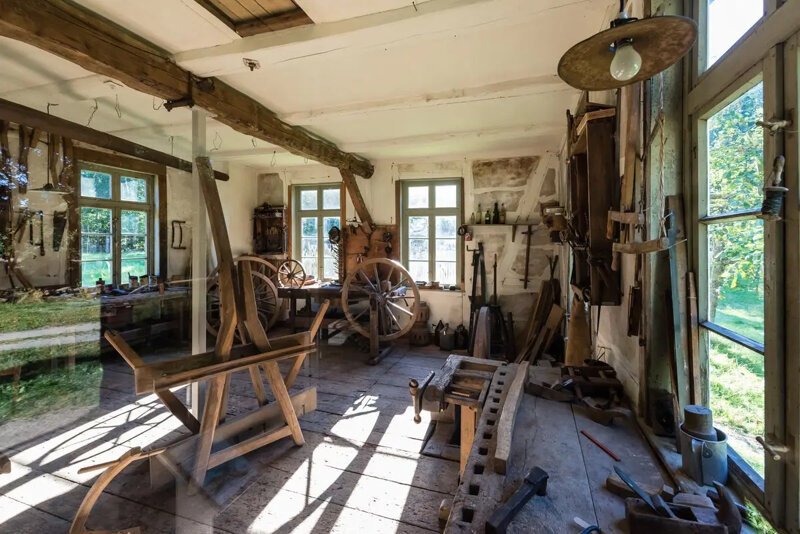 Historische Mühle in der Lüneburger Heide Museumsdorf Hösseringen