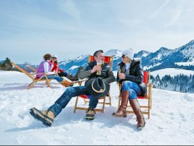 Pause im Schnee © Oberstaufen Tourismus