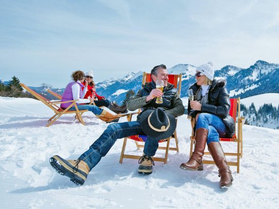 Pause im Schnee © Oberstaufen Tourismus