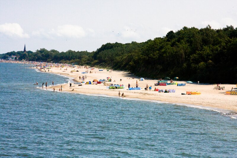 Strandabschnitt in Mielno