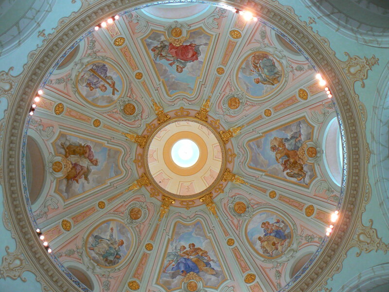 Innenansicht der Kuppel der Frauenkirche Dresden