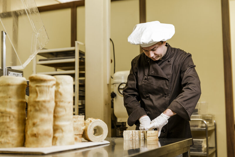 Herstellung des Baumkuchens