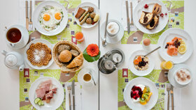 Frühstück von oben