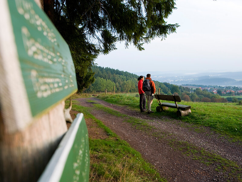 Wanderer im Thüringer Wald
