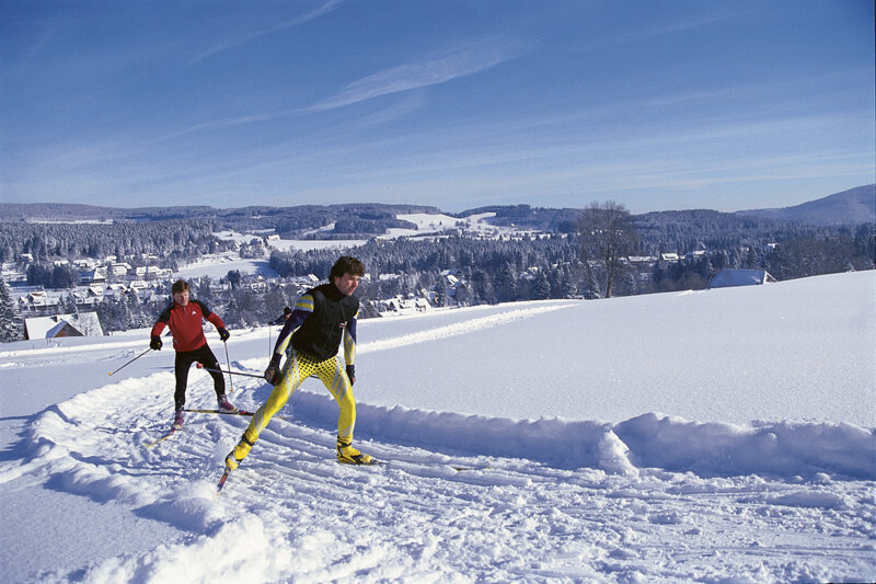 Skifahrer im Schwarzwald