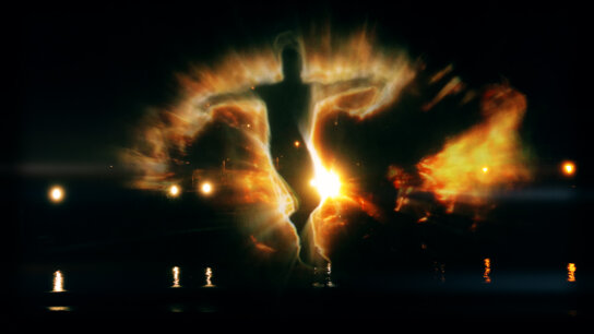 Multimedia-Brunnen - Beamer Show 1 (c) Bayer. Staatsbad Bad Kissingen GmbH Foto Daniel Bandke