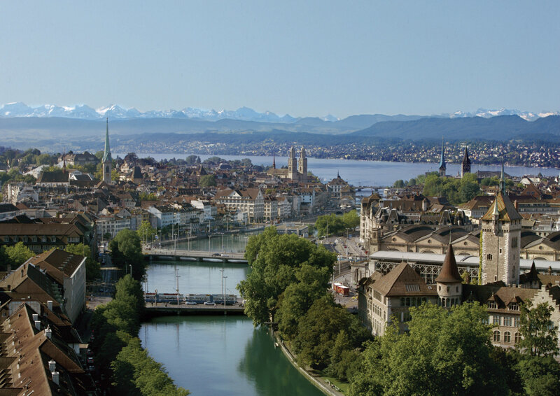 Zürich Stadtansicht – Altstadt und Umgebung