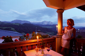 Ausblick vom Balkon - Sonnenhotel Adler