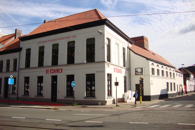 Außenansicht der Brauerei De Koninck in Antwerpen