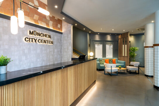 Lobbybereich im Hotel München City Center