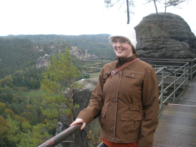 Bastei mit Felsbrücke in Rathen, Sächsische Schweiz