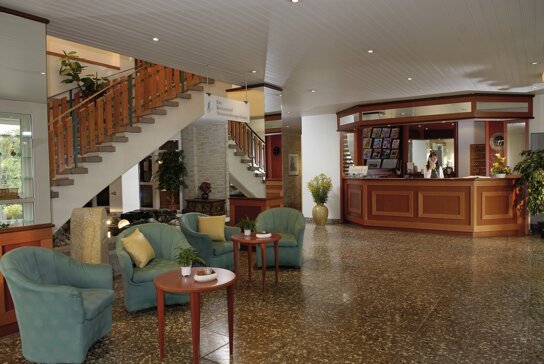 Rezeption des Werrapark Resort Hotel Frankenblick