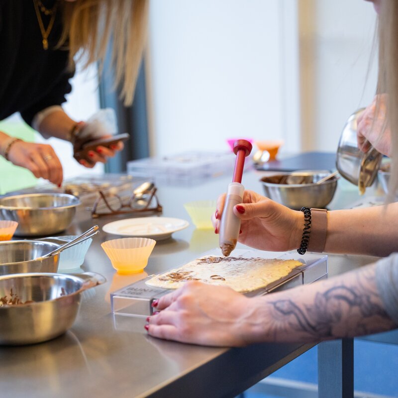 Ritter Sport Ausstellung , eigene Schokolade