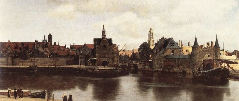 altes Gemälde von Delft