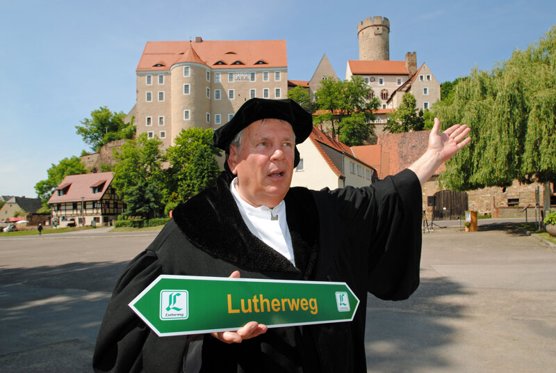 Martin Luther auf dem Lutherweg in Sachsen