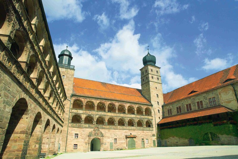 Schöner Hof des Plassenburg in Kulmbach