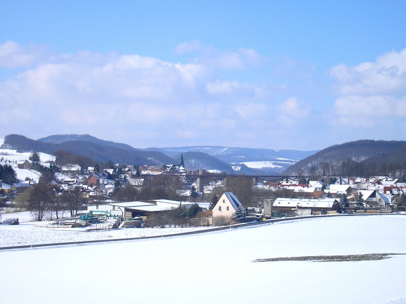 Eichsfeld im Winter – verschneite Landschaft im Thüringer Hügelland