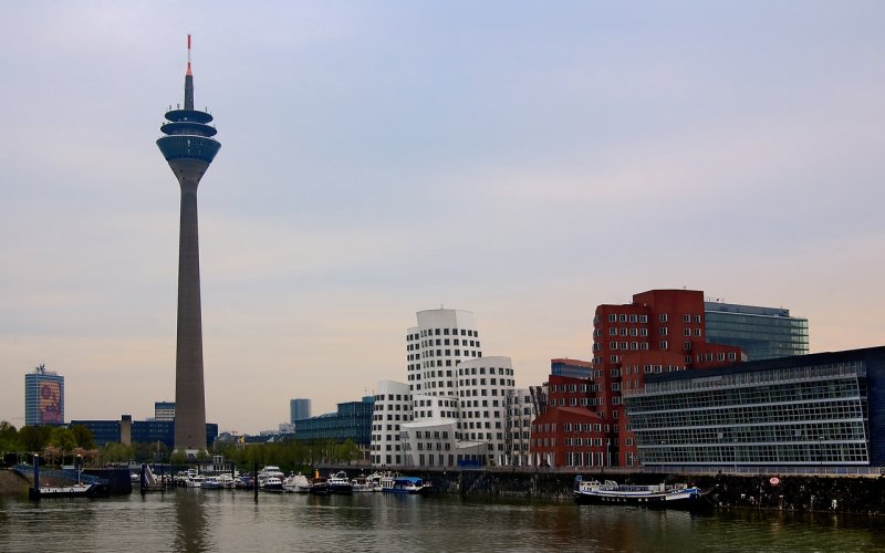 Düsseldorf am Rhein im Ruhrgebiet