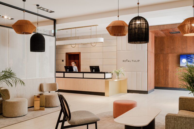 Lobby mit Design-Elementen