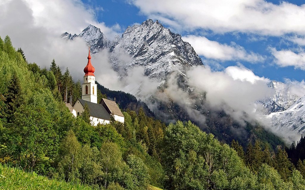 Wallfahrtskirche Kaltenbrunn in Kaunertal in Österreich