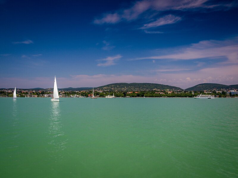 Panorama Balaton Segelboot ohne cpixabay