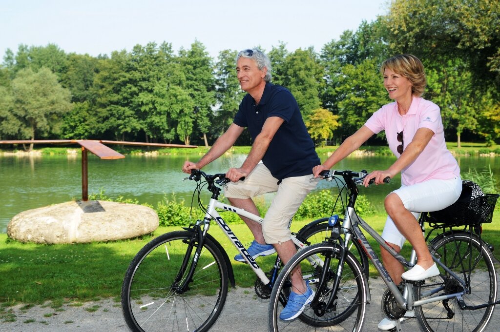 Radfahren in Kurpark klein