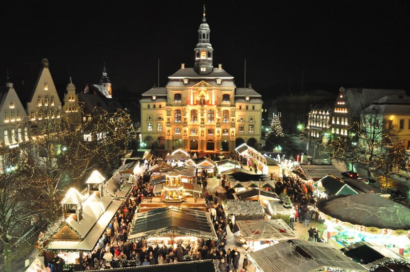 Abendstimmumg auf dem Weihnachtsmarkt Lüneburg