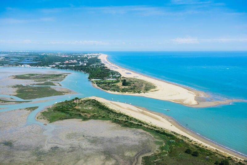 Lagune von Bibione in Italien