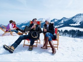 Pause im Schnee © Oberstaufen Tourismus