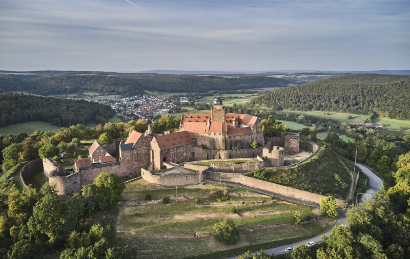 Burg Breuberg im Odenwald – historische Festung aus rotem Mainsandstein