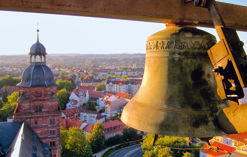 Aschaffenburg – Blick vom Schlossgarten auf Schloss Johannisburg