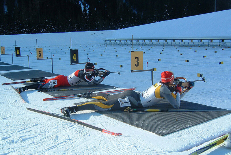 Schießen beim Biathlon
