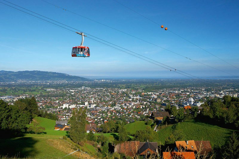 Karrenseilbahn Dornbirn führt in wenigen Minuten auf den Karren