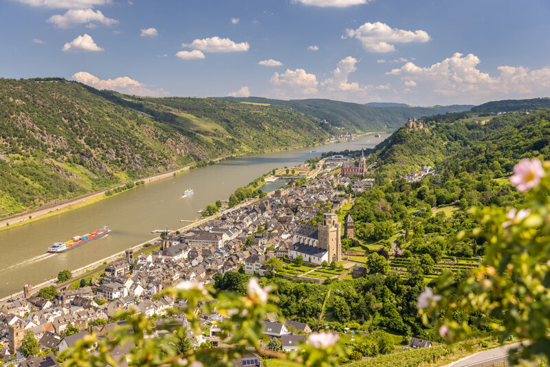 Blick auf Bacharach Mosel Rhein