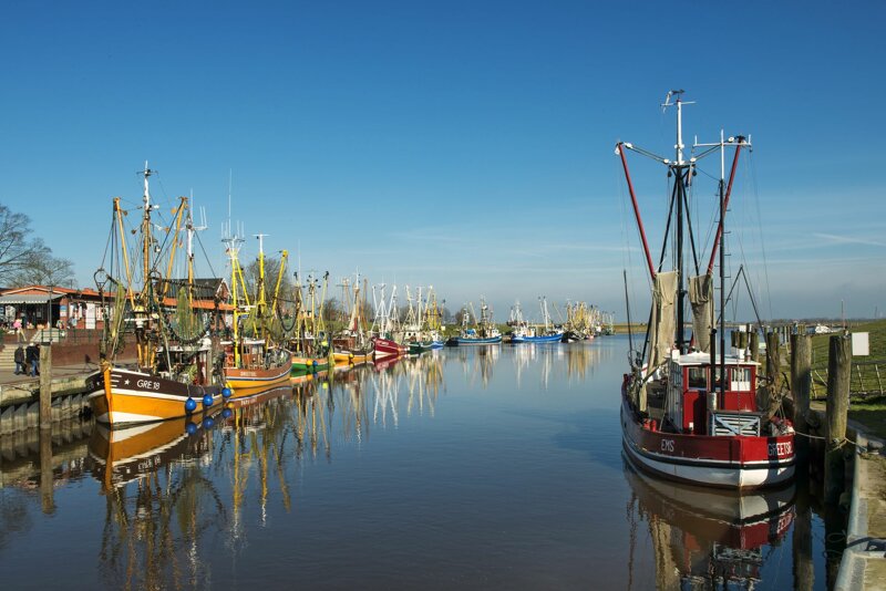 Der Kutterhaven Greetsiel Boote