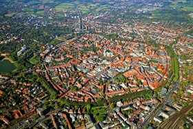 altstadt von oben c Presseamt Stadt Münster Bernhard Fischer