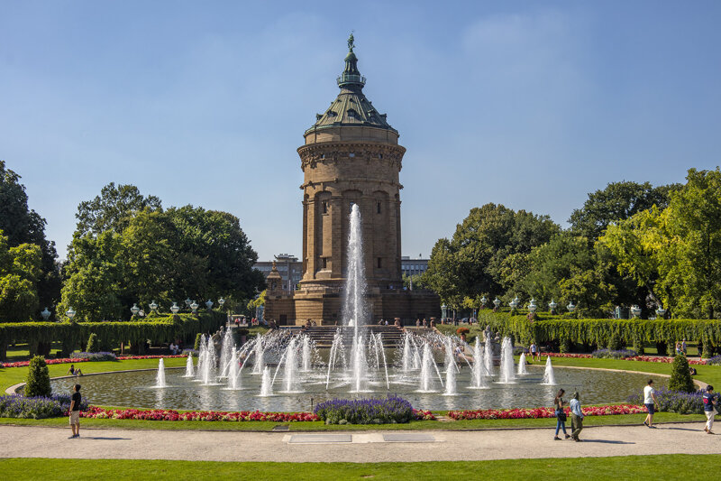 Wasserturm Mannheim am Friedrichsplatz