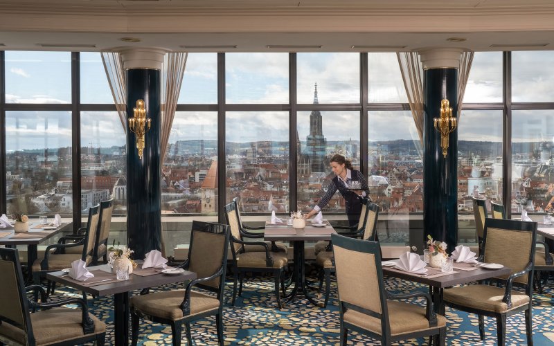 Maritim Hotel Ulm Restaurant Ausblick