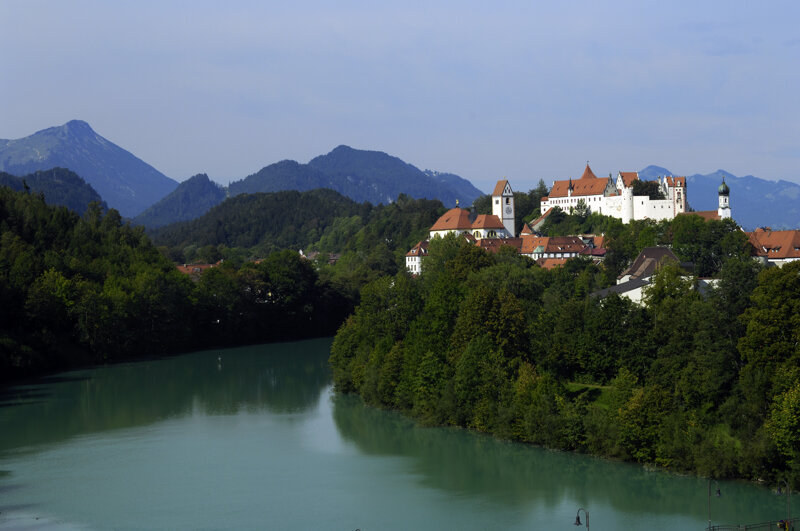 Füssen – Blick auf die Altstadt und das Hohe Schloss